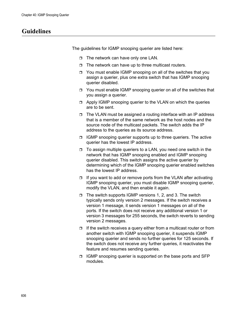 Guidelines | Allied Telesis AT-FS970M Series User Manual | Page 606 / 1938