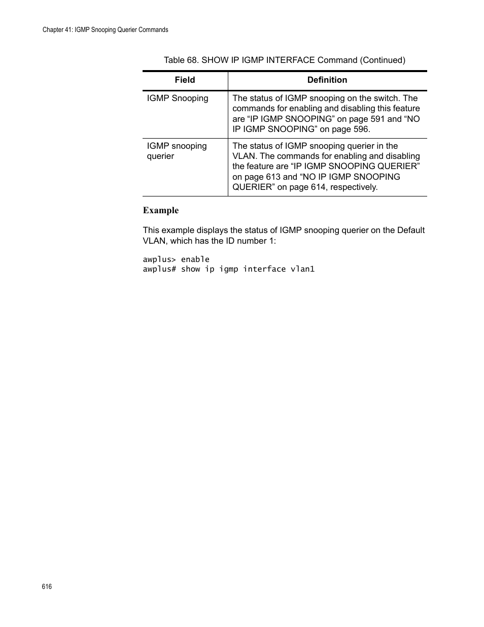 Allied Telesis AT-FS970M Series User Manual | Page 616 / 1938