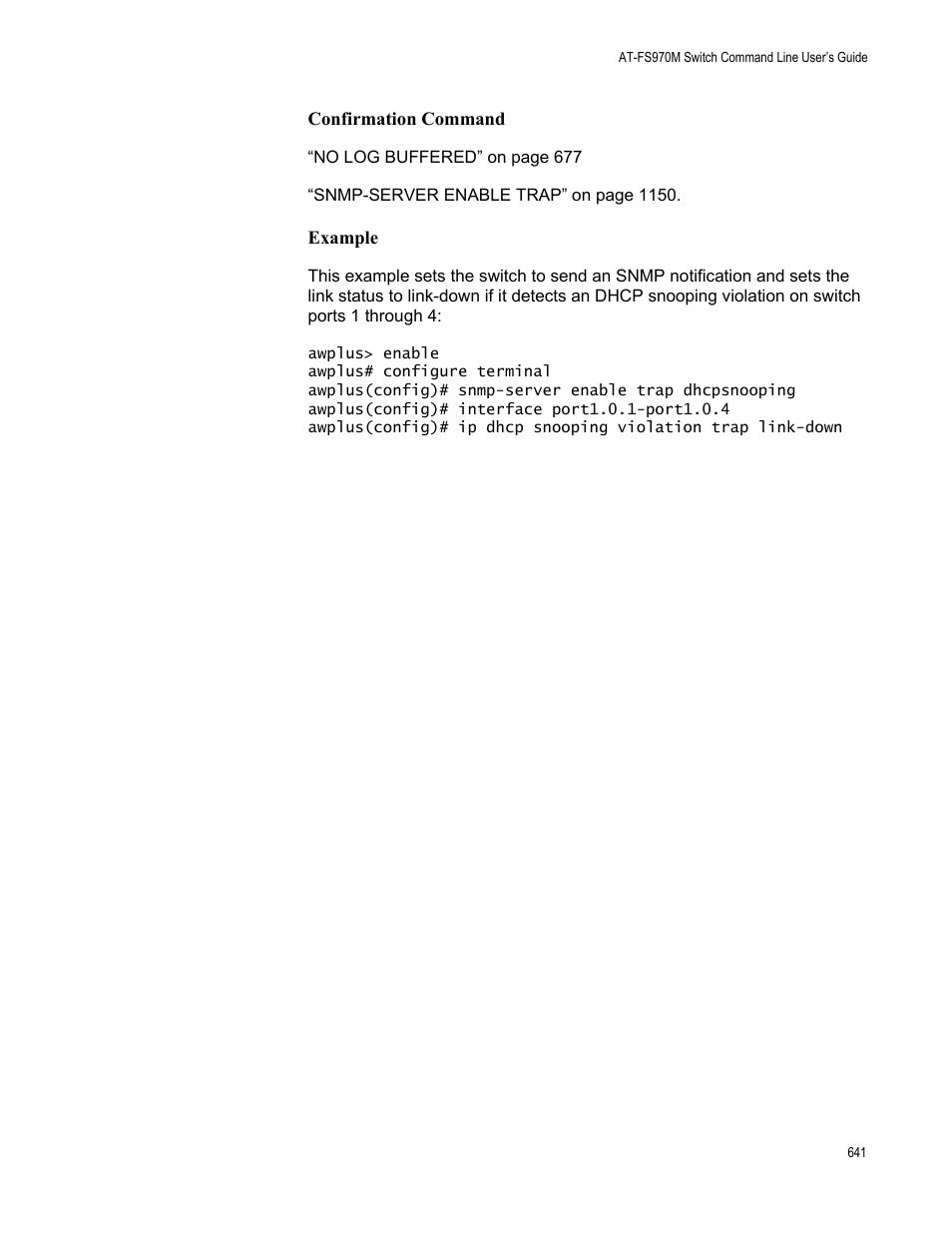 Allied Telesis AT-FS970M Series User Manual | Page 641 / 1938