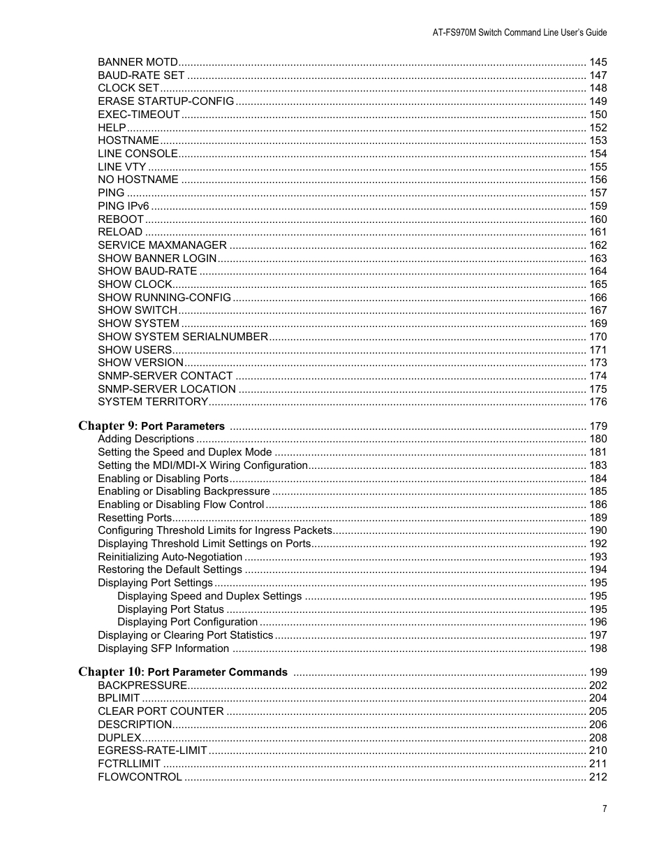 Allied Telesis AT-FS970M Series User Manual | Page 7 / 1938