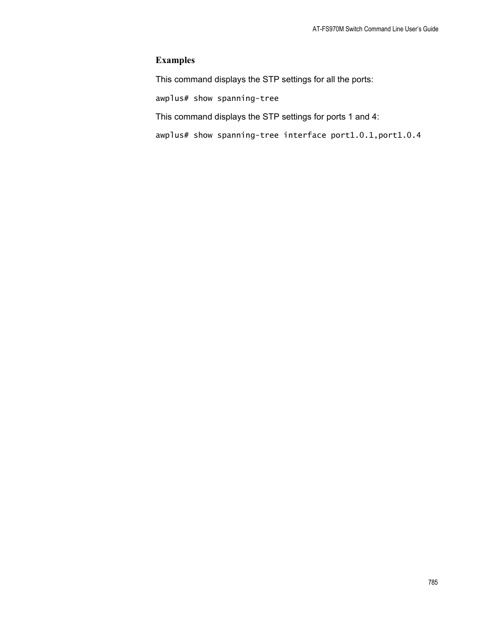 Allied Telesis AT-FS970M Series User Manual | Page 785 / 1938