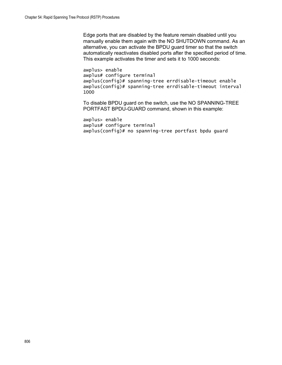 Allied Telesis AT-FS970M Series User Manual | Page 806 / 1938