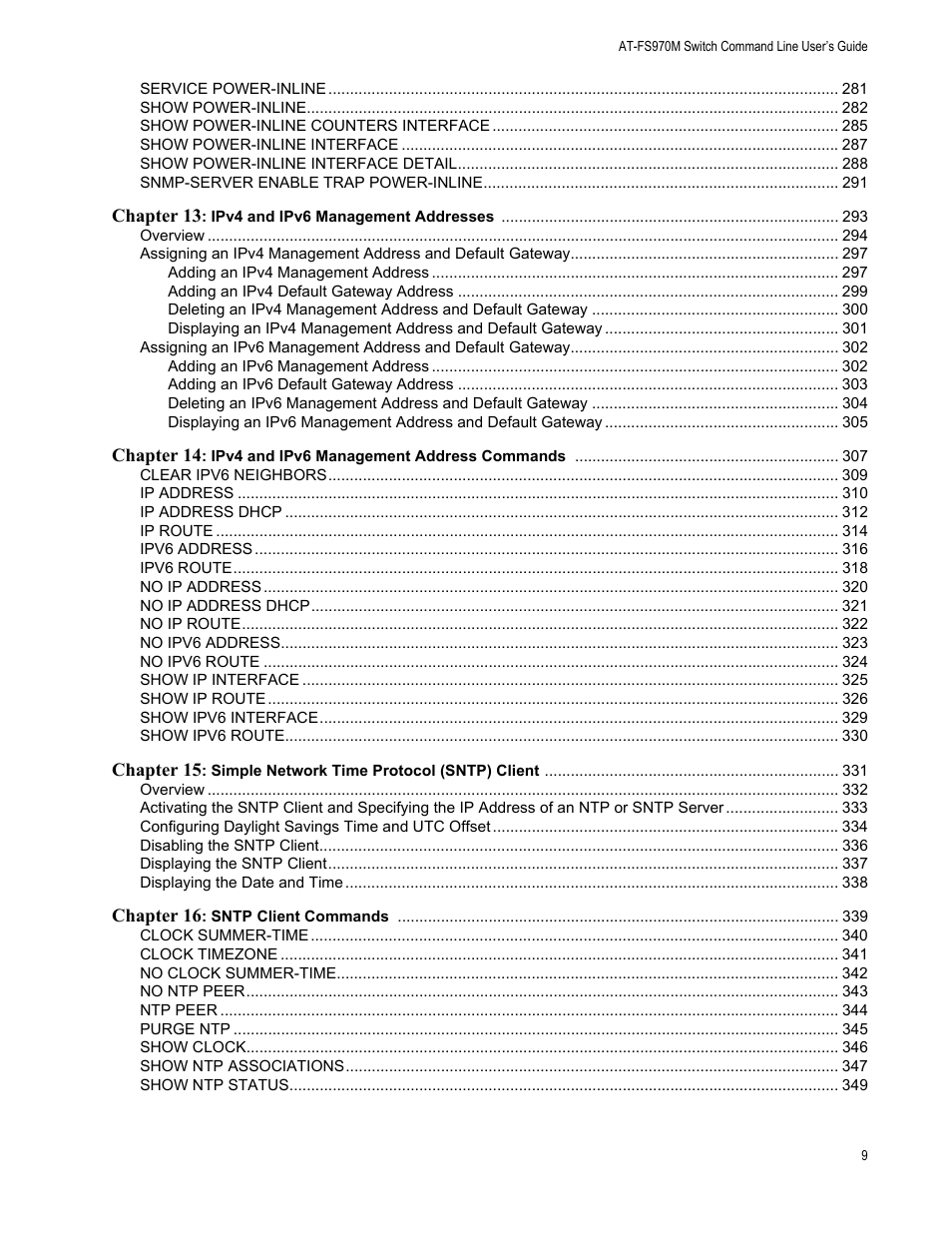 Allied Telesis AT-FS970M Series User Manual | Page 9 / 1938