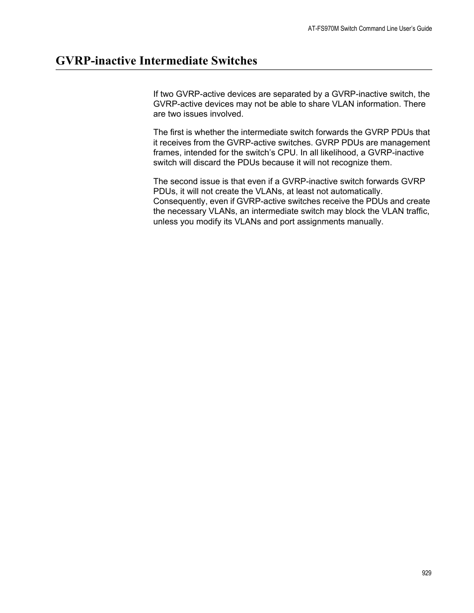 Gvrp-inactive intermediate switches | Allied Telesis AT-FS970M Series User Manual | Page 929 / 1938