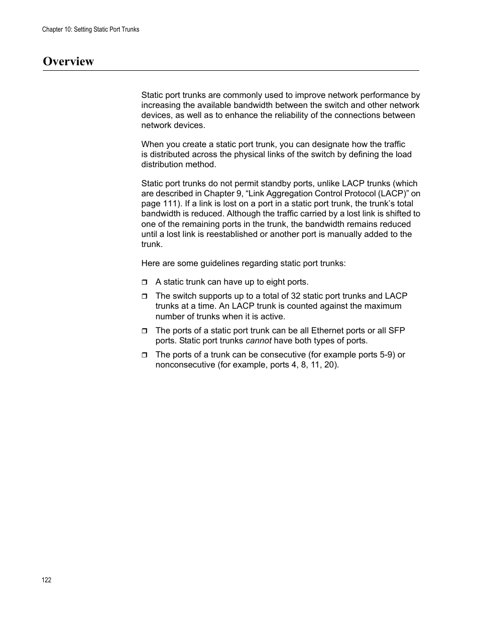 Overview | Allied Telesis AT-FS970M Series User Manual | Page 122 / 330