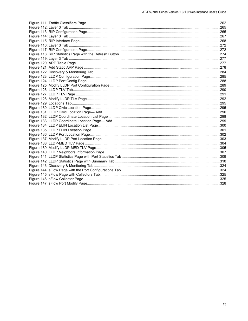 Allied Telesis AT-FS970M Series User Manual | Page 13 / 330