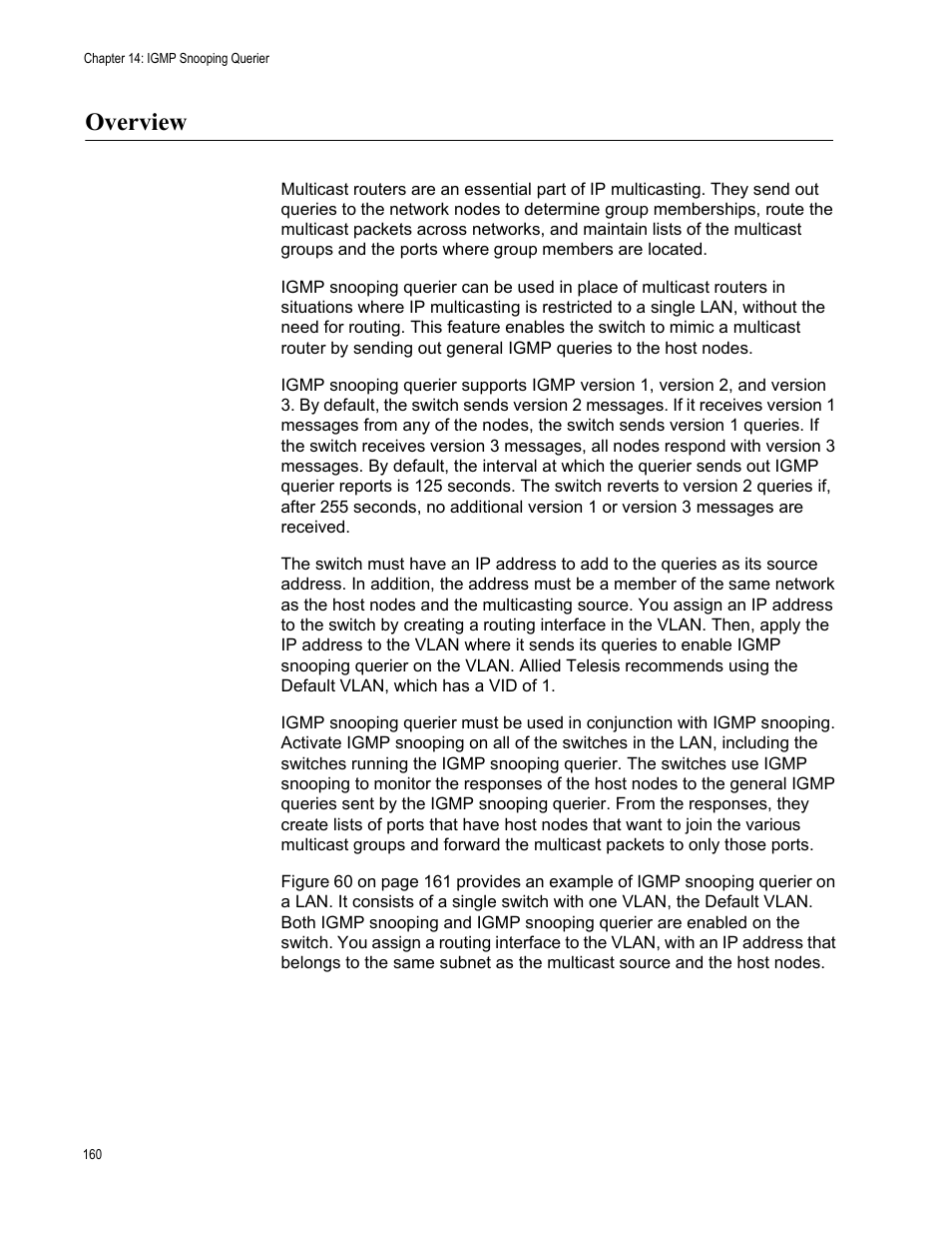 Overview | Allied Telesis AT-FS970M Series User Manual | Page 160 / 330