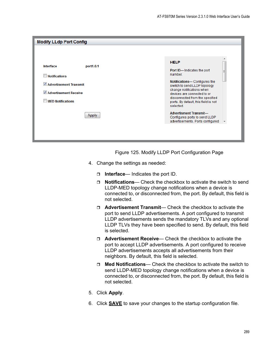 Allied Telesis AT-FS970M Series User Manual | Page 289 / 330