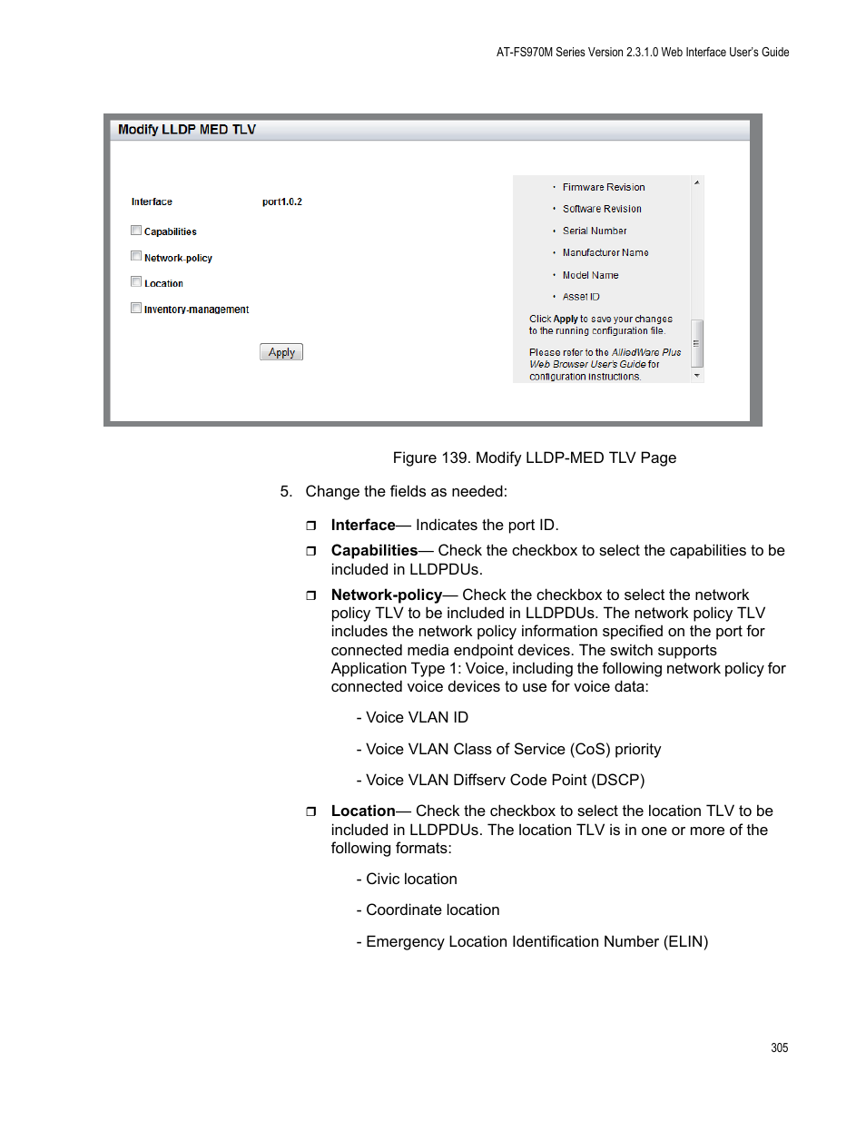 Allied Telesis AT-FS970M Series User Manual | Page 305 / 330