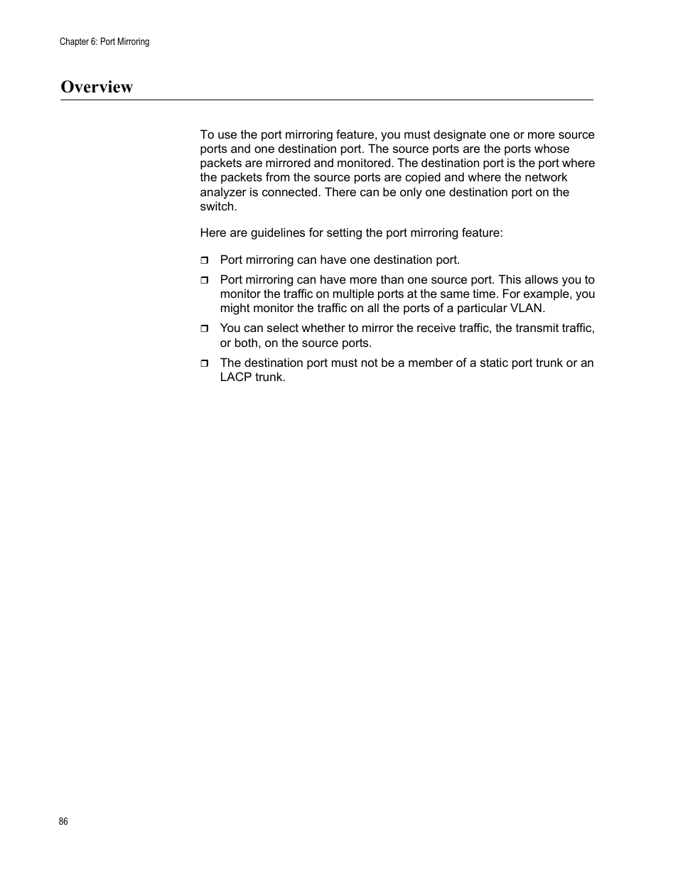 Overview | Allied Telesis AT-FS970M Series User Manual | Page 86 / 330