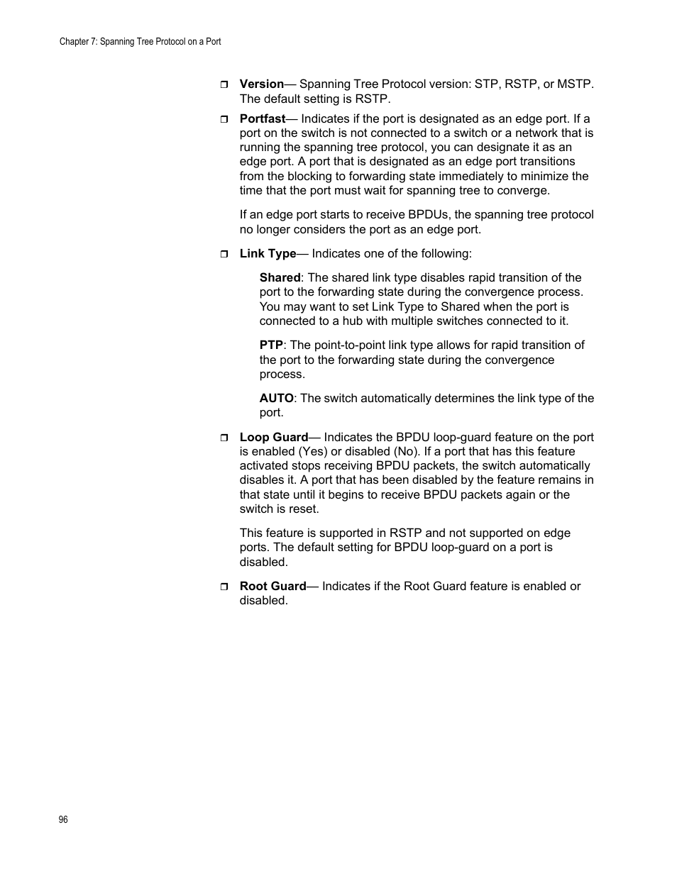 Allied Telesis AT-FS970M Series User Manual | Page 96 / 330
