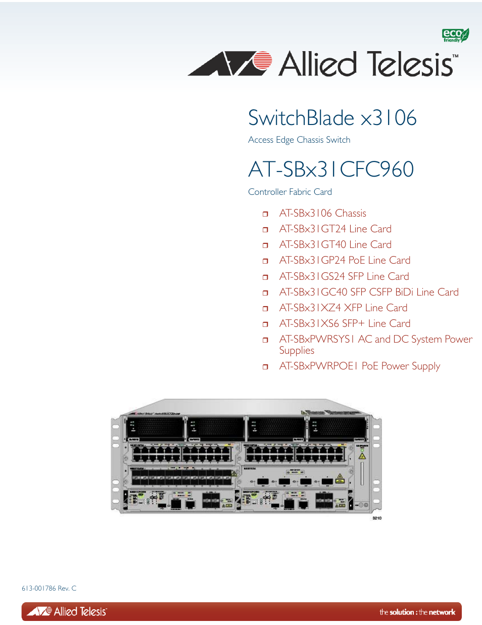 Allied Telesis AT-SBx31CFC960 User Manual | 288 pages