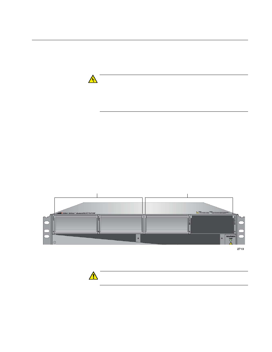 Figure 50: power supply slots | Allied Telesis AT-SBx31CFC960 User Manual | Page 107 / 288