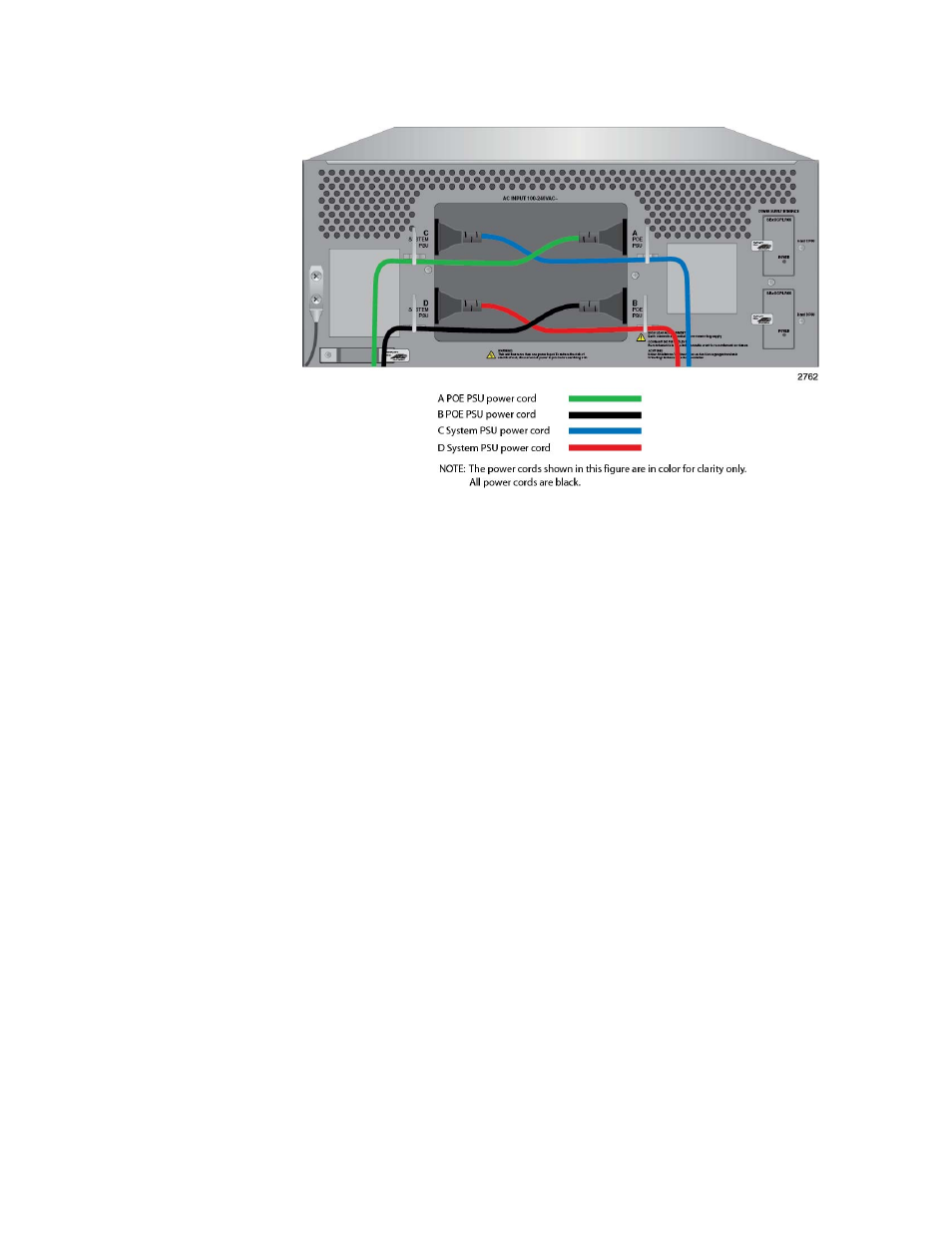 Figure 118: dress and secure ac power cords | Allied Telesis AT-SBx31CFC960 User Manual | Page 178 / 288
