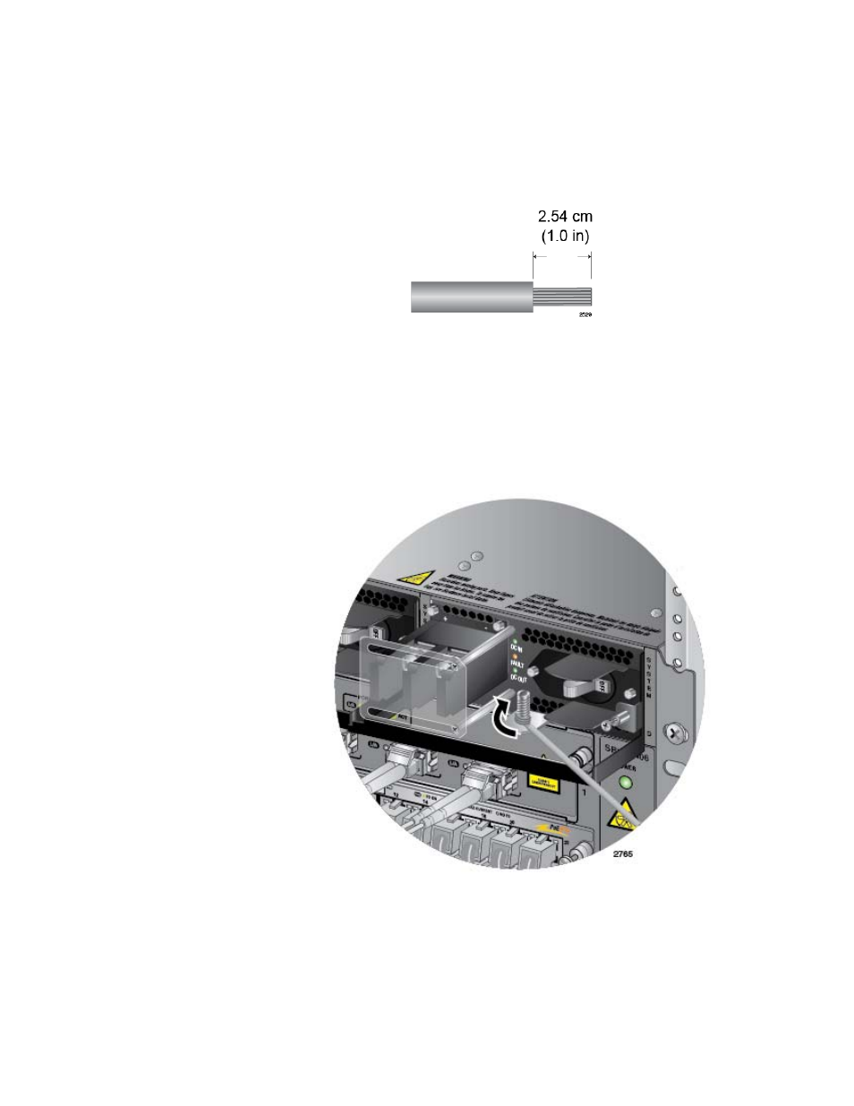 Connecting the grounding wire with bare wire | Allied Telesis AT-SBx31CFC960 User Manual | Page 184 / 288