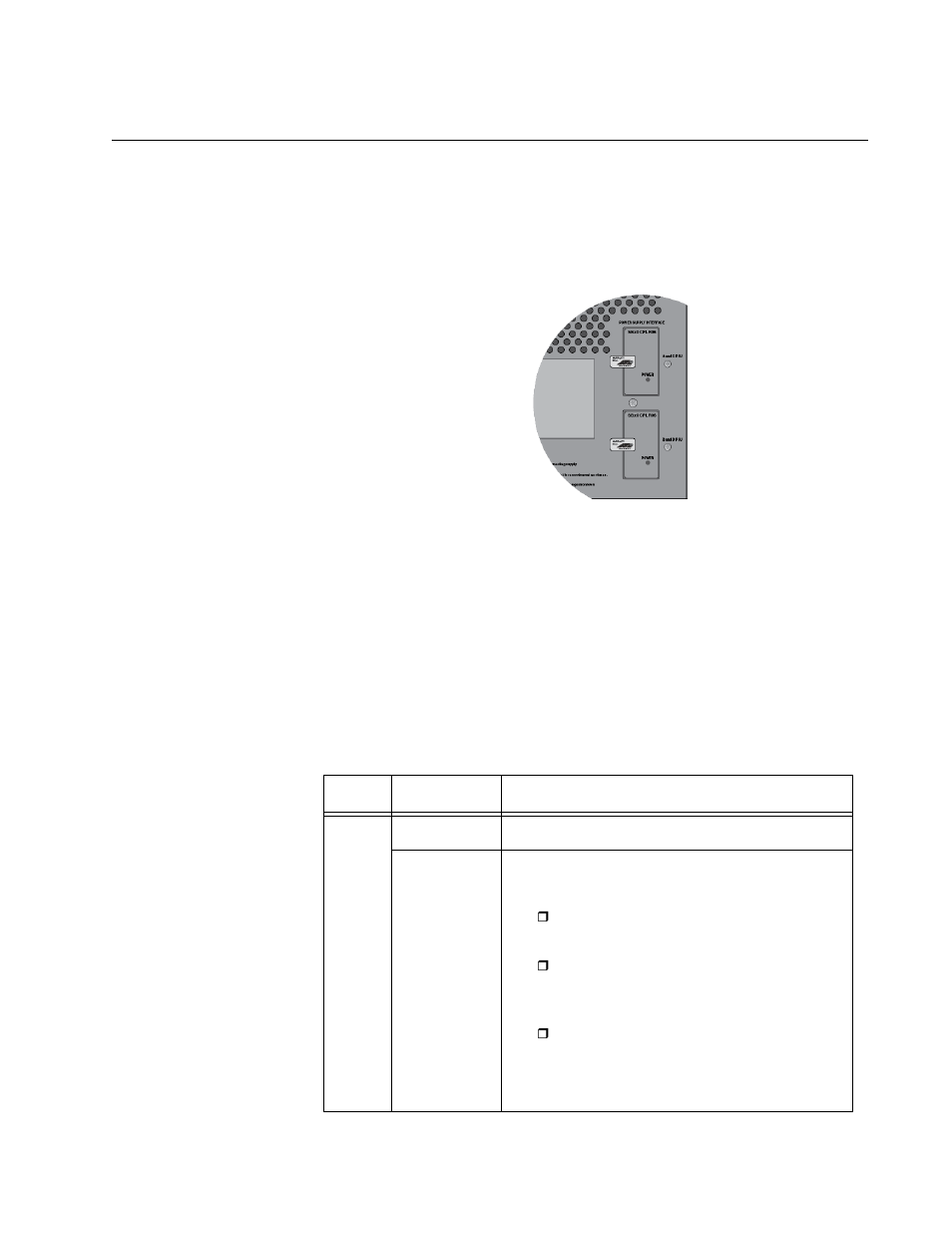 Power supply interfaces (opto-couplers), Figure 10: power supply interfaces (opto-couplers), Table 5. power supply interface led | Allied Telesis AT-SBx31CFC960 User Manual | Page 31 / 288