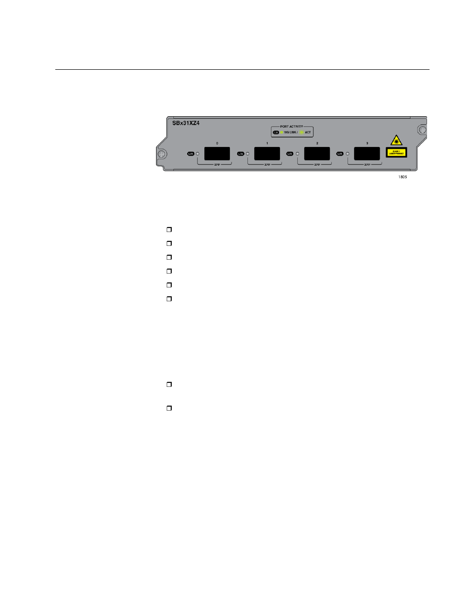 At-sbx31xz4 xfp line card, Leds, Figure 27: at-sbx31xz4 xfp line card | Allied Telesis AT-SBx31CFC960 User Manual | Page 51 / 288