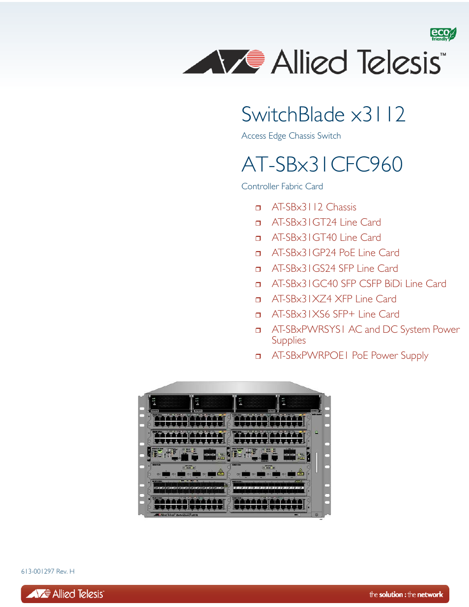 Allied Telesis AT-SBx31CFC960 User Manual | 294 pages
