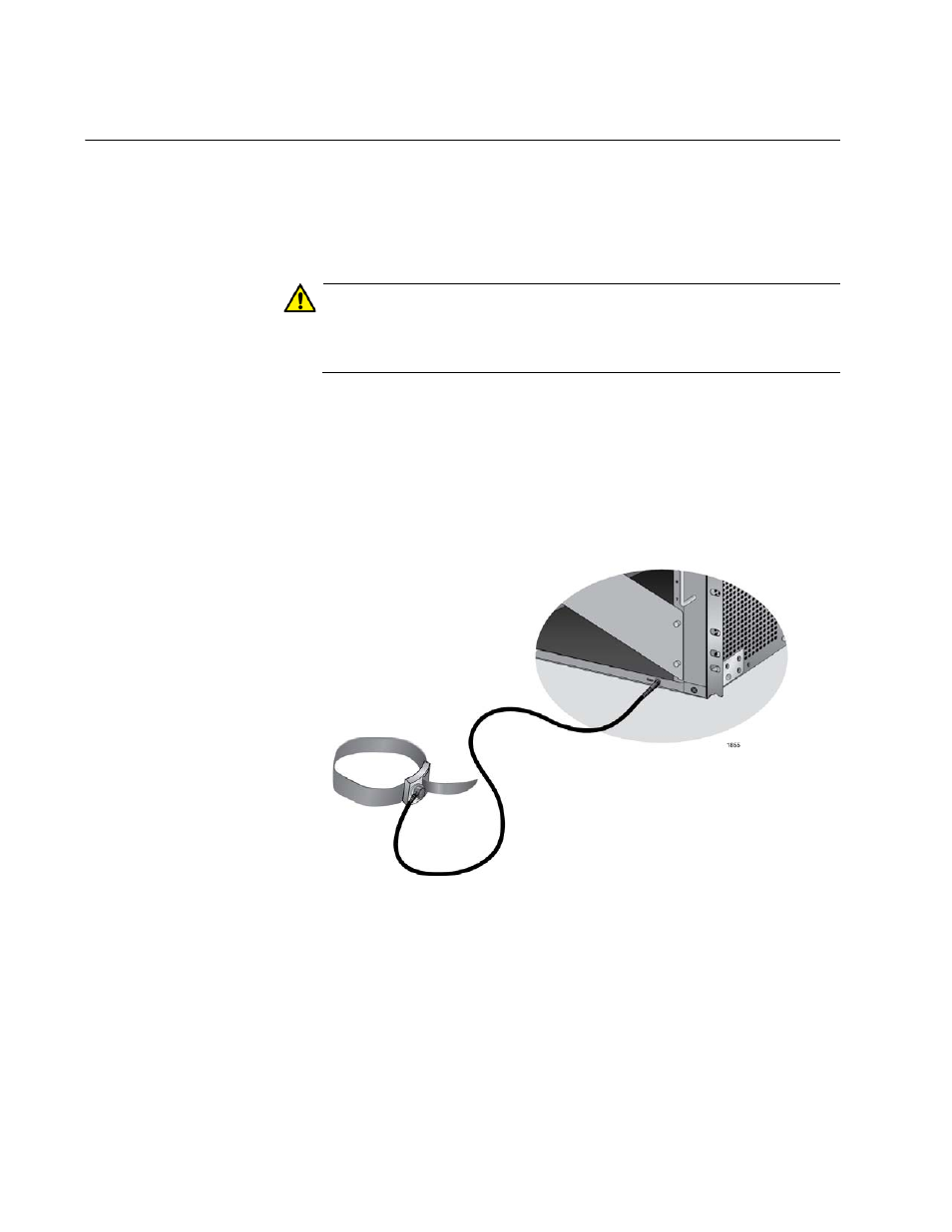 Protecting against electrostatic discharge (esd), Figure 46: esd socket and wrist strap | Allied Telesis AT-SBx31CFC960 User Manual | Page 106 / 294