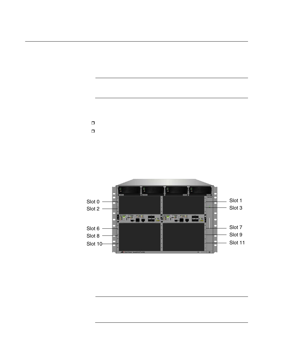 Installing the ethernet line cards | Allied Telesis AT-SBx31CFC960 User Manual | Page 134 / 294