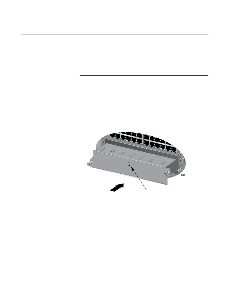 Installing the blank slot covers, Figure 80: installing a blank slot cover | Allied Telesis AT-SBx31CFC960 User Manual | Page 138 / 294