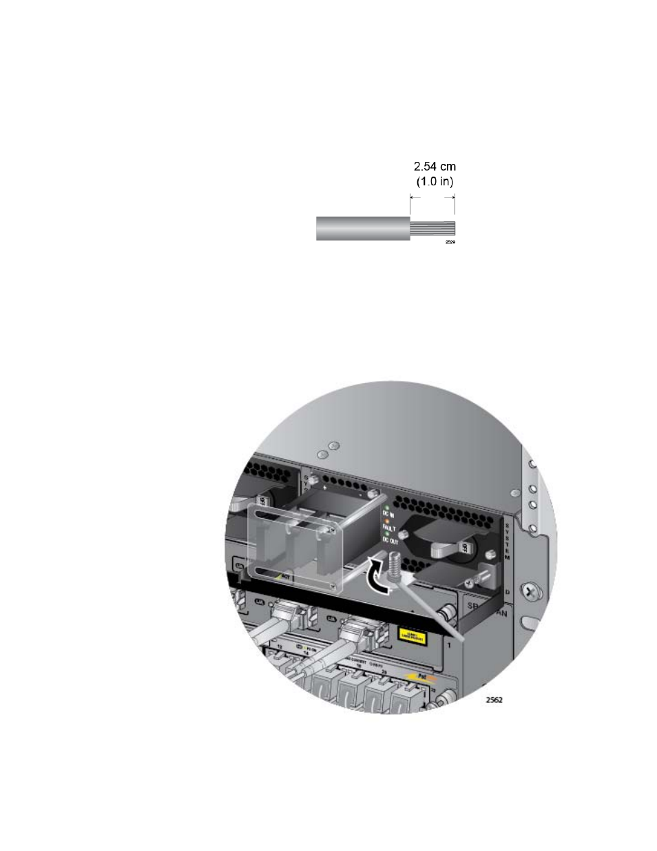 Connecting the grounding wire with bare wire | Allied Telesis AT-SBx31CFC960 User Manual | Page 186 / 294