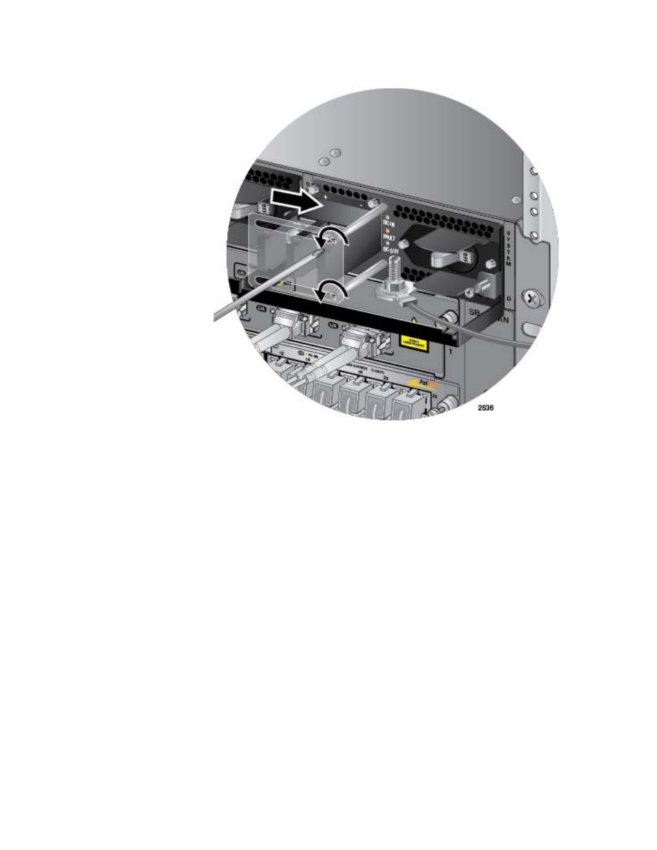 Figure 130: opening the plastic cover | Allied Telesis AT-SBx31CFC960 User Manual | Page 190 / 294