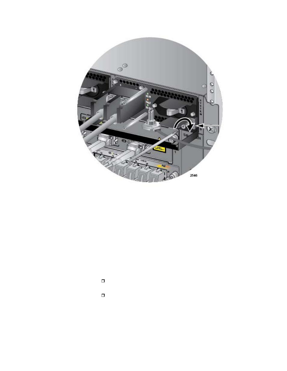 Figure 142: tightening the handle locking screw | Allied Telesis AT-SBx31CFC960 User Manual | Page 201 / 294