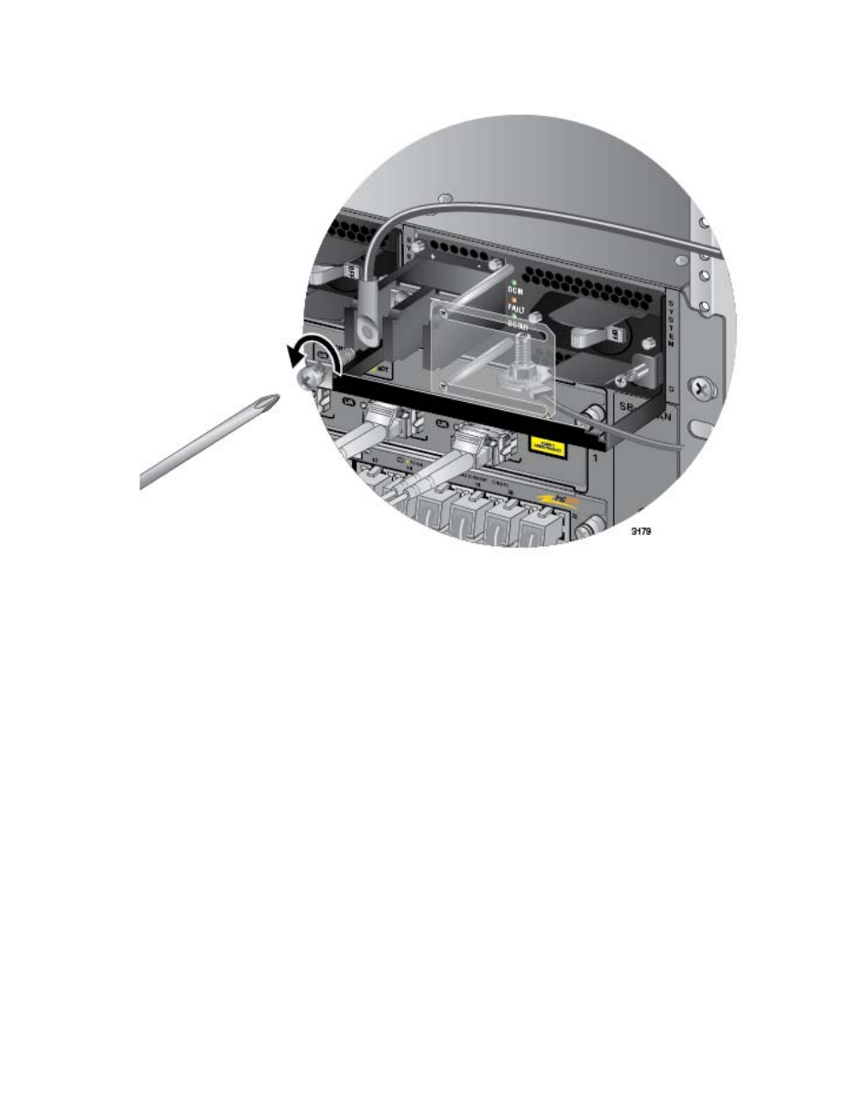 Figure 164: removing the positive lead wire | Allied Telesis AT-SBx31CFC960 User Manual | Page 264 / 294