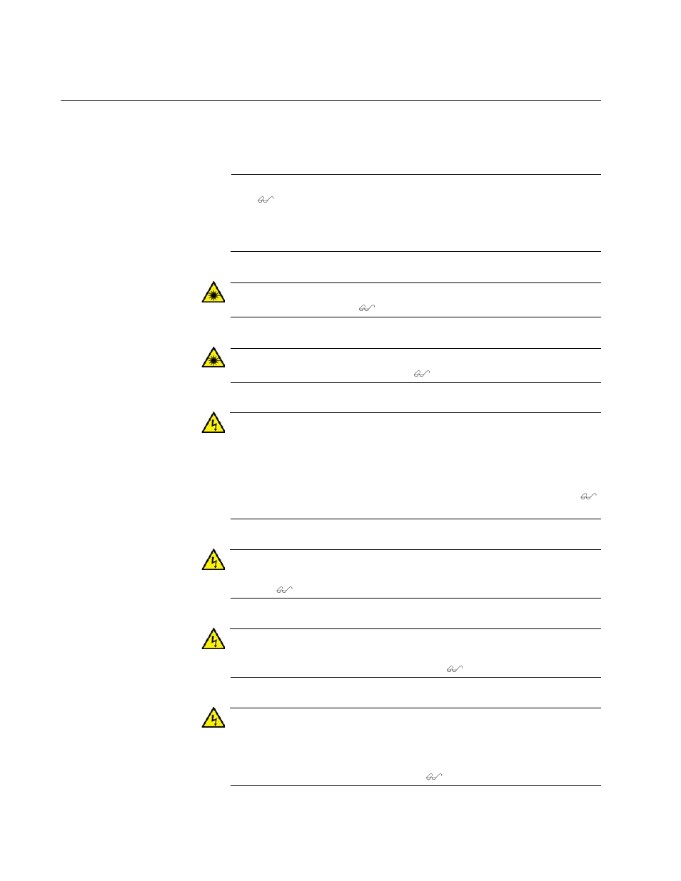 Reviewing safety precautions | Allied Telesis AT-SBx31CFC960 User Manual | Page 82 / 294