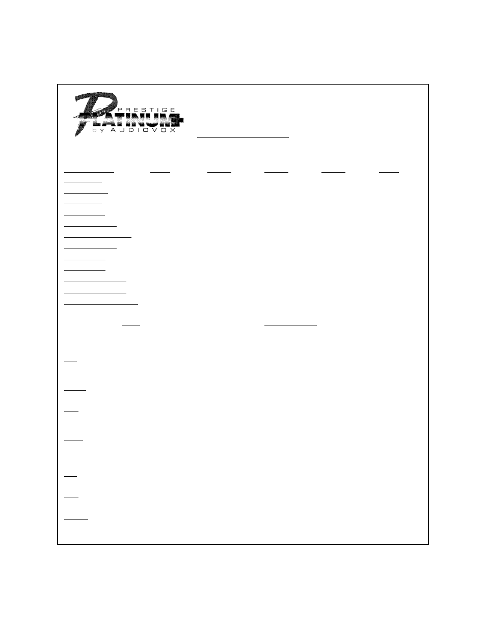 Audiovox APS-995 User Manual | 24 pages