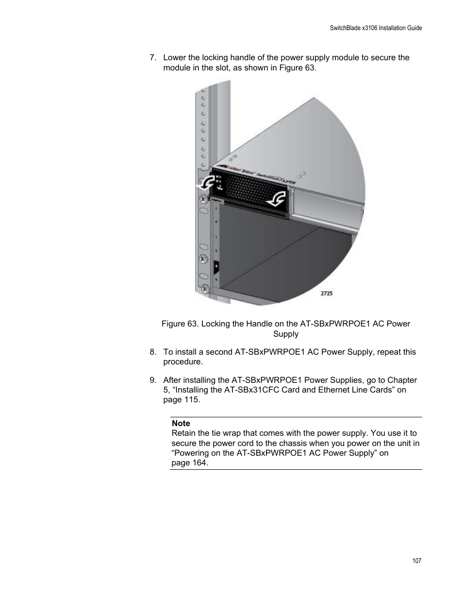 Allied Telesis SwitchBlade x3106 User Manual | Page 107 / 260