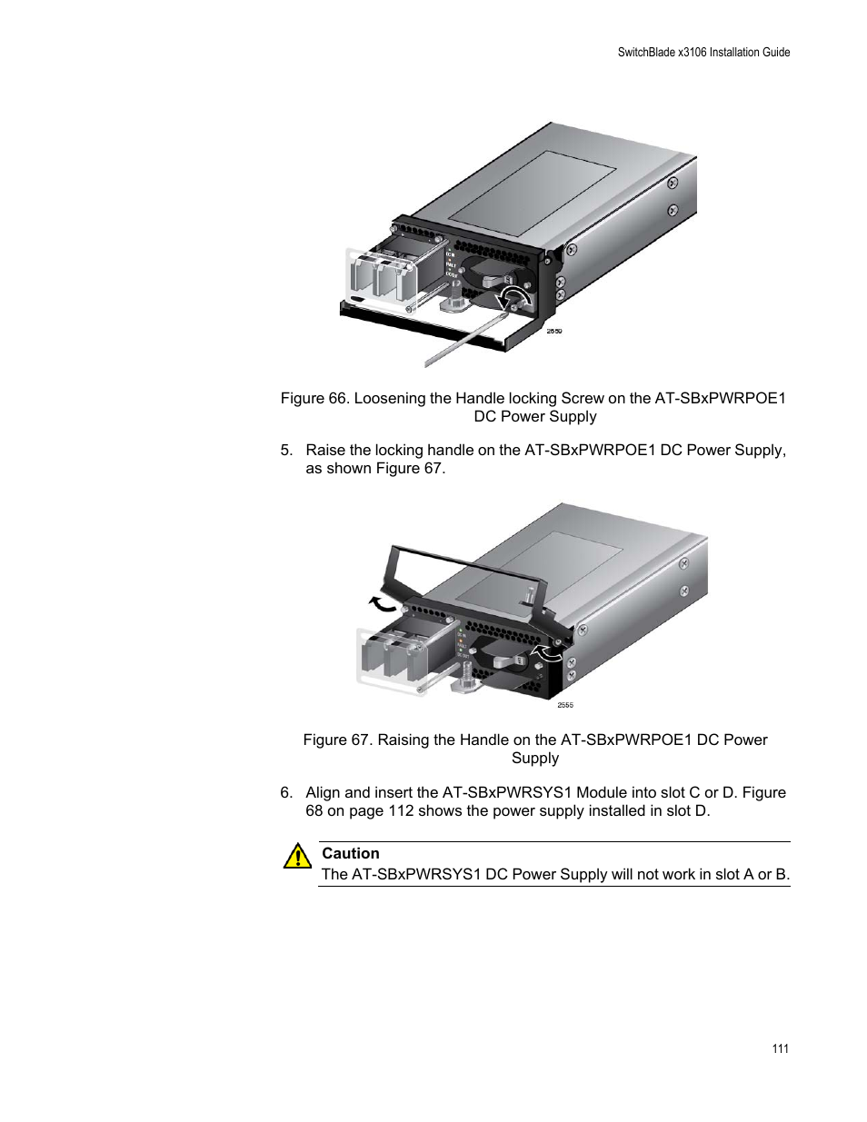 Allied Telesis SwitchBlade x3106 User Manual | Page 111 / 260