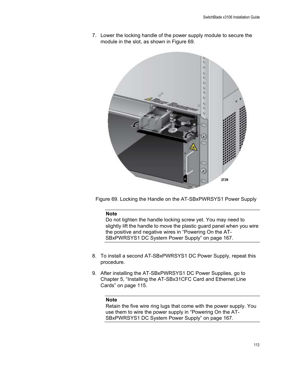 Allied Telesis SwitchBlade x3106 User Manual | Page 113 / 260