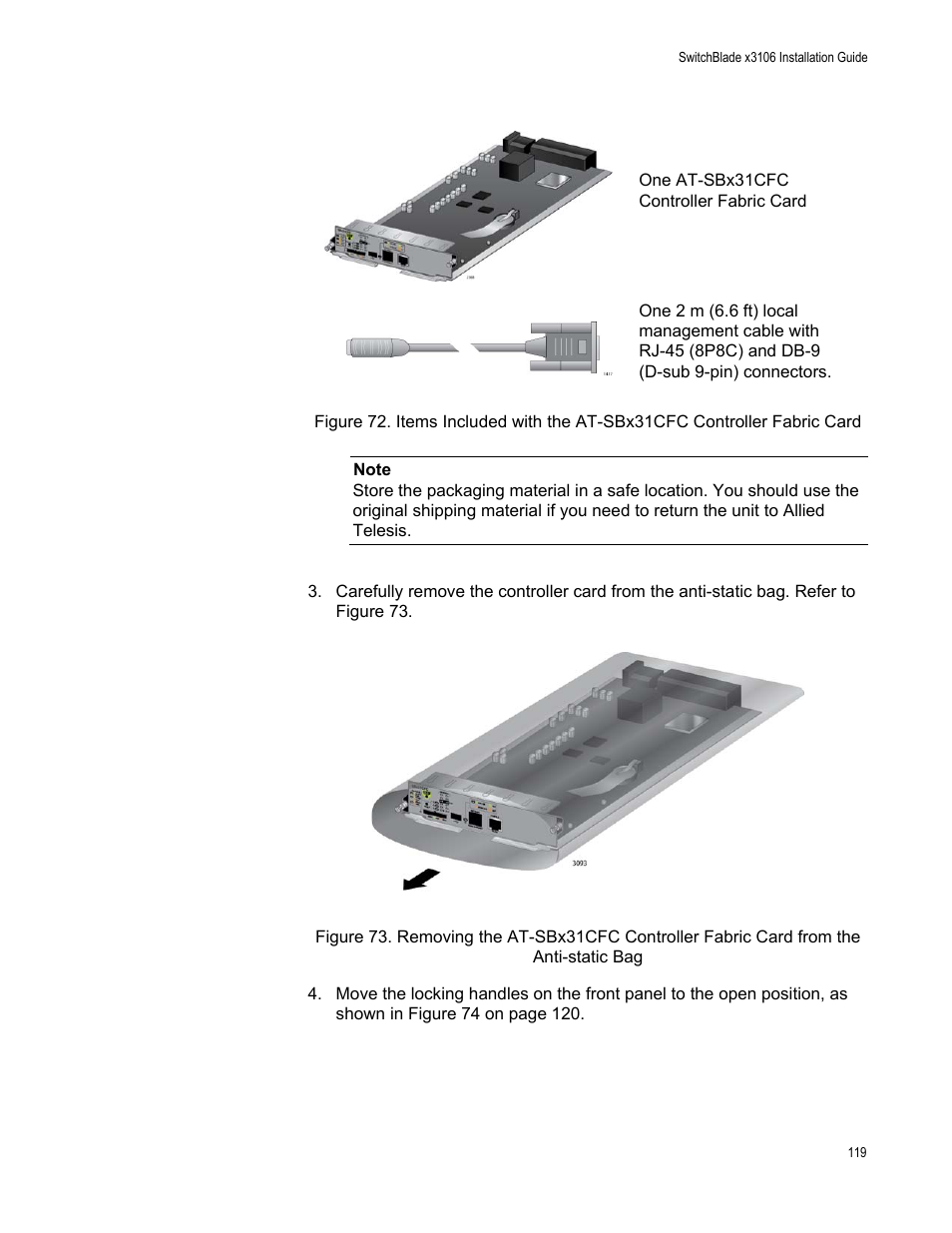 Allied Telesis SwitchBlade x3106 User Manual | Page 119 / 260