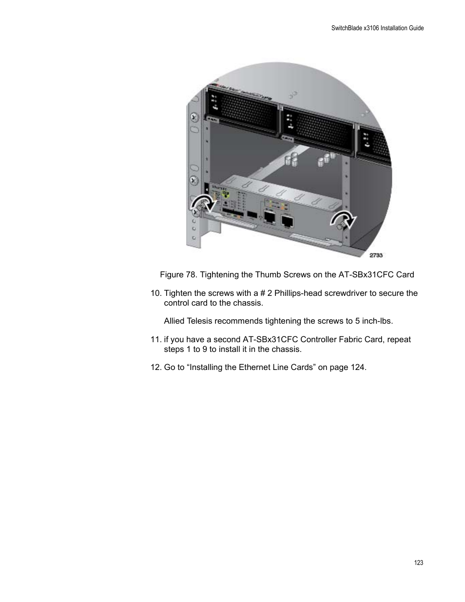 Allied Telesis SwitchBlade x3106 User Manual | Page 123 / 260