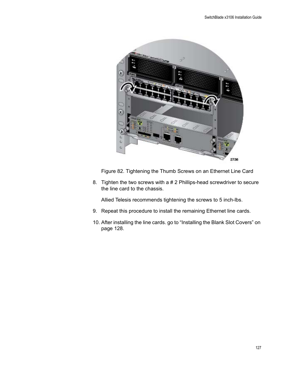 Allied Telesis SwitchBlade x3106 User Manual | Page 127 / 260