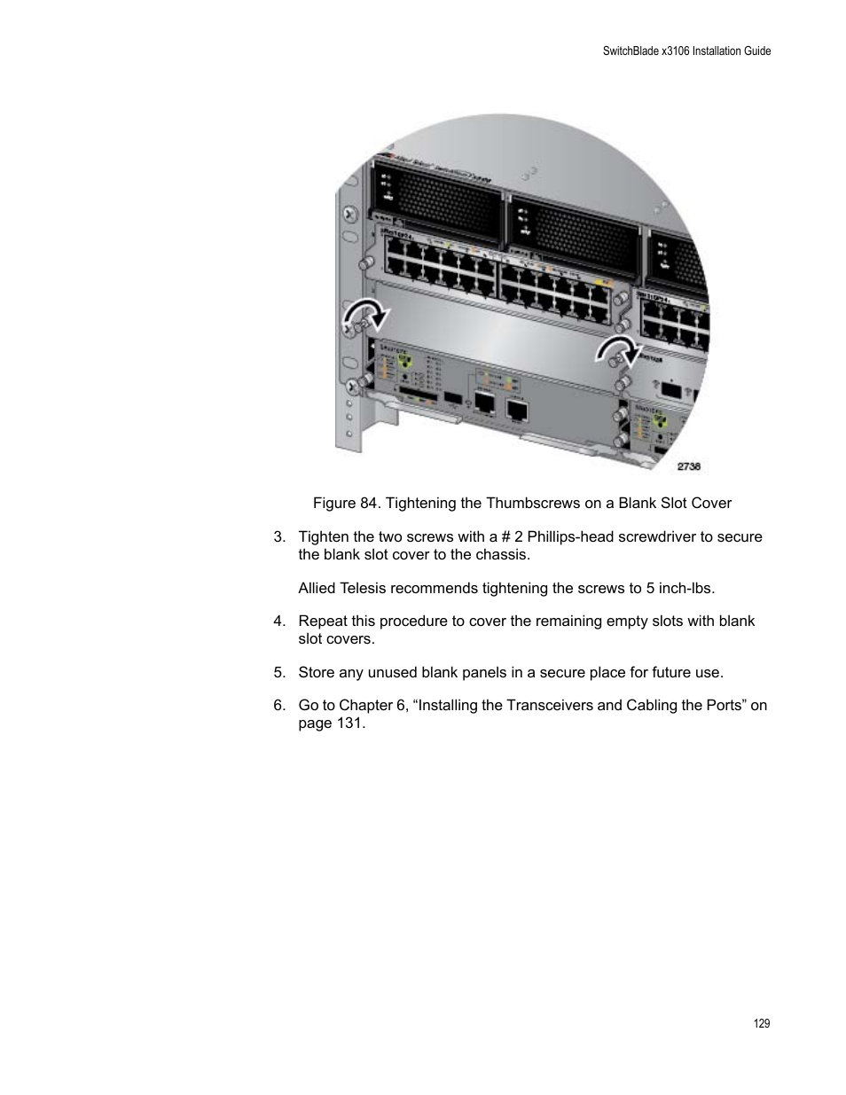 Allied Telesis SwitchBlade x3106 User Manual | Page 129 / 260