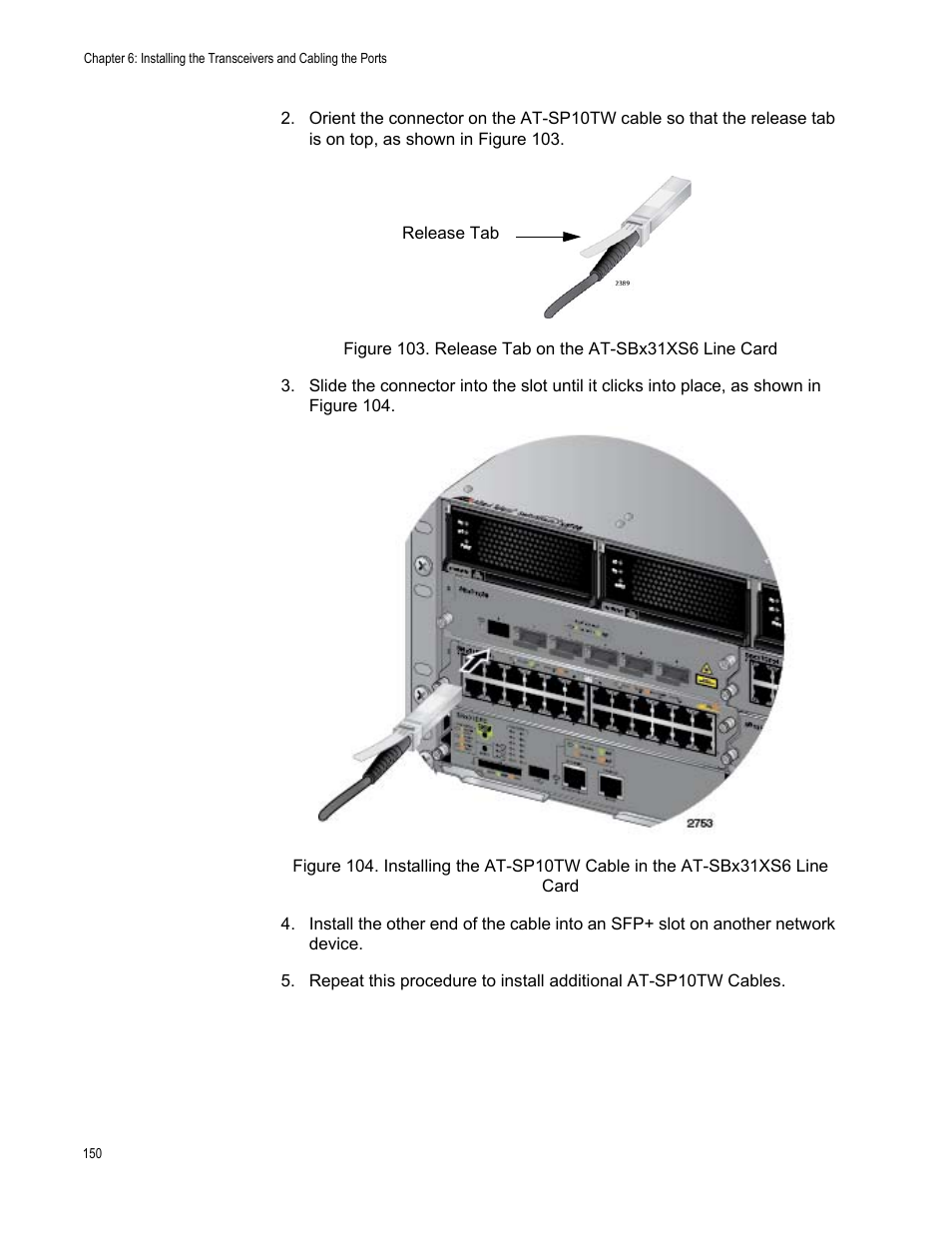 Allied Telesis SwitchBlade x3106 User Manual | Page 150 / 260