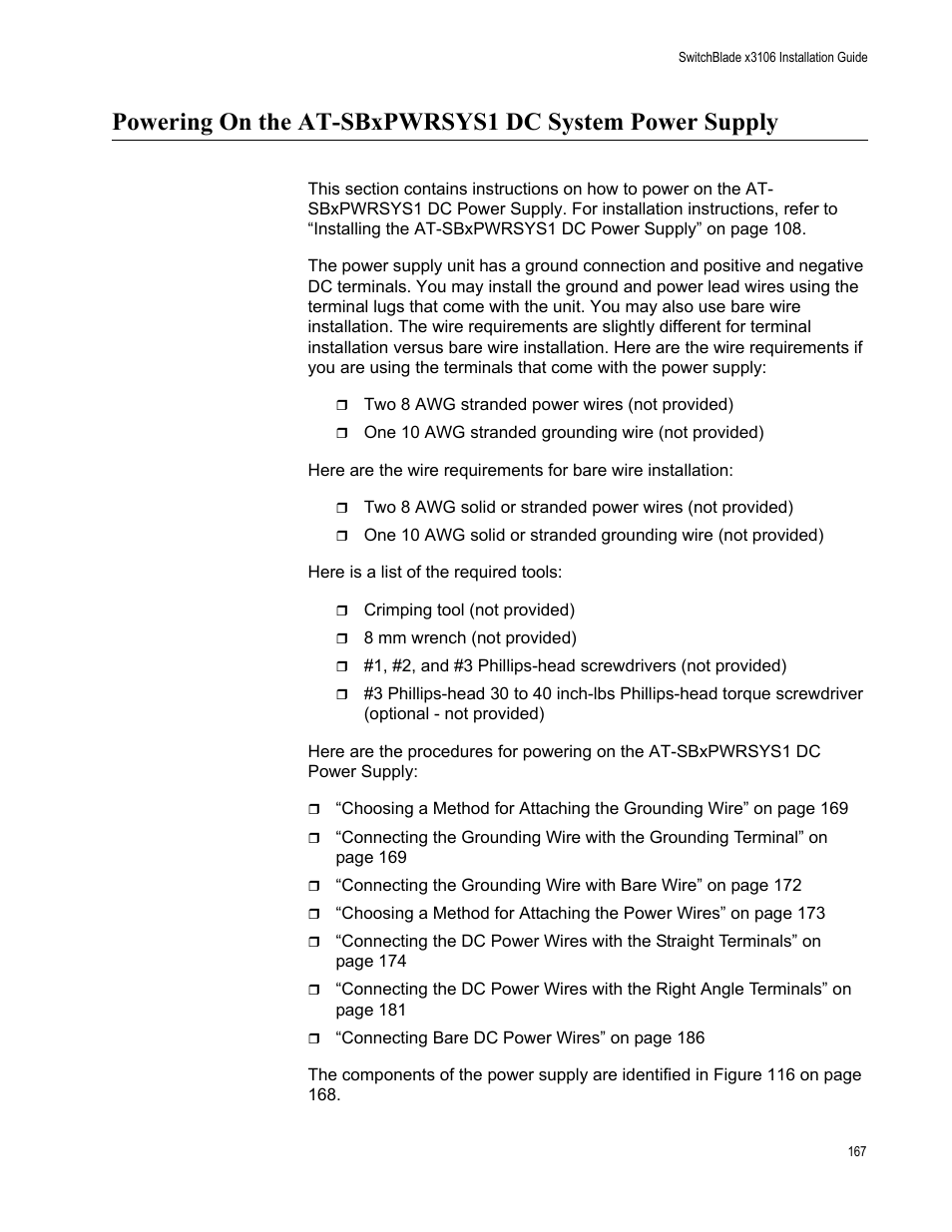 Allied Telesis SwitchBlade x3106 User Manual | Page 167 / 260