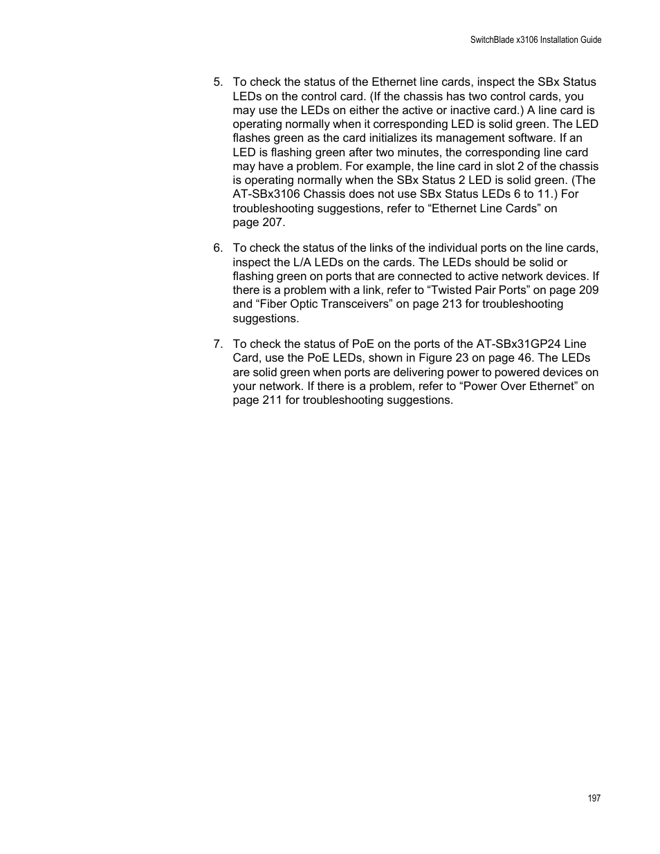 Allied Telesis SwitchBlade x3106 User Manual | Page 197 / 260