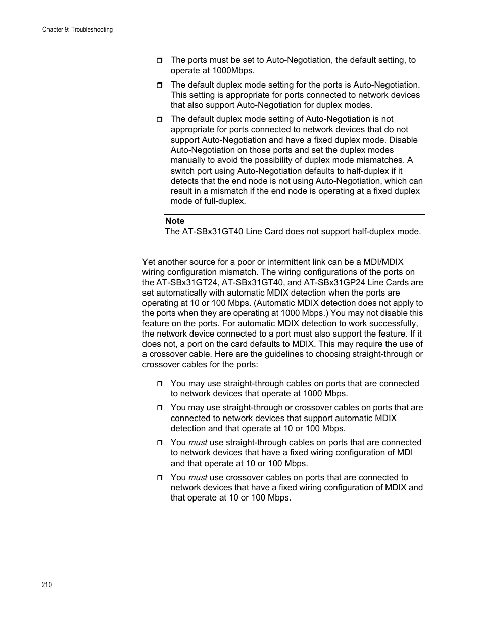 Allied Telesis SwitchBlade x3106 User Manual | Page 210 / 260