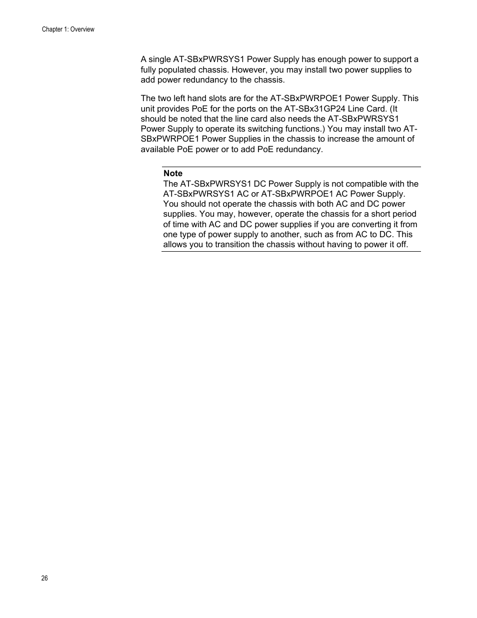 Allied Telesis SwitchBlade x3106 User Manual | Page 26 / 260