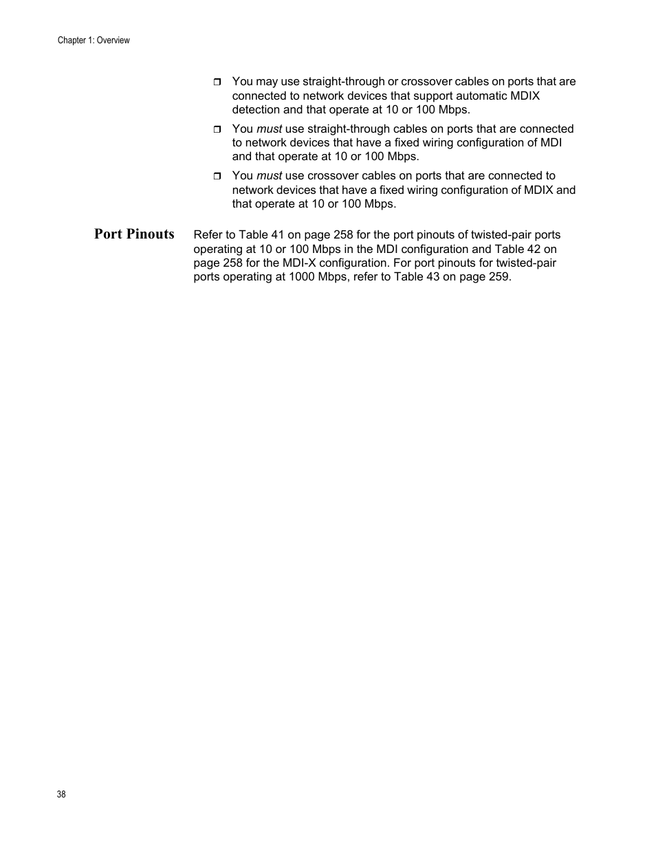 Port pinouts | Allied Telesis SwitchBlade x3106 User Manual | Page 38 / 260