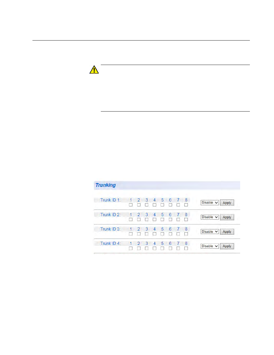 Create a port trunk | Allied Telesis AT-GS950/8 User Manual | Page 103 / 404