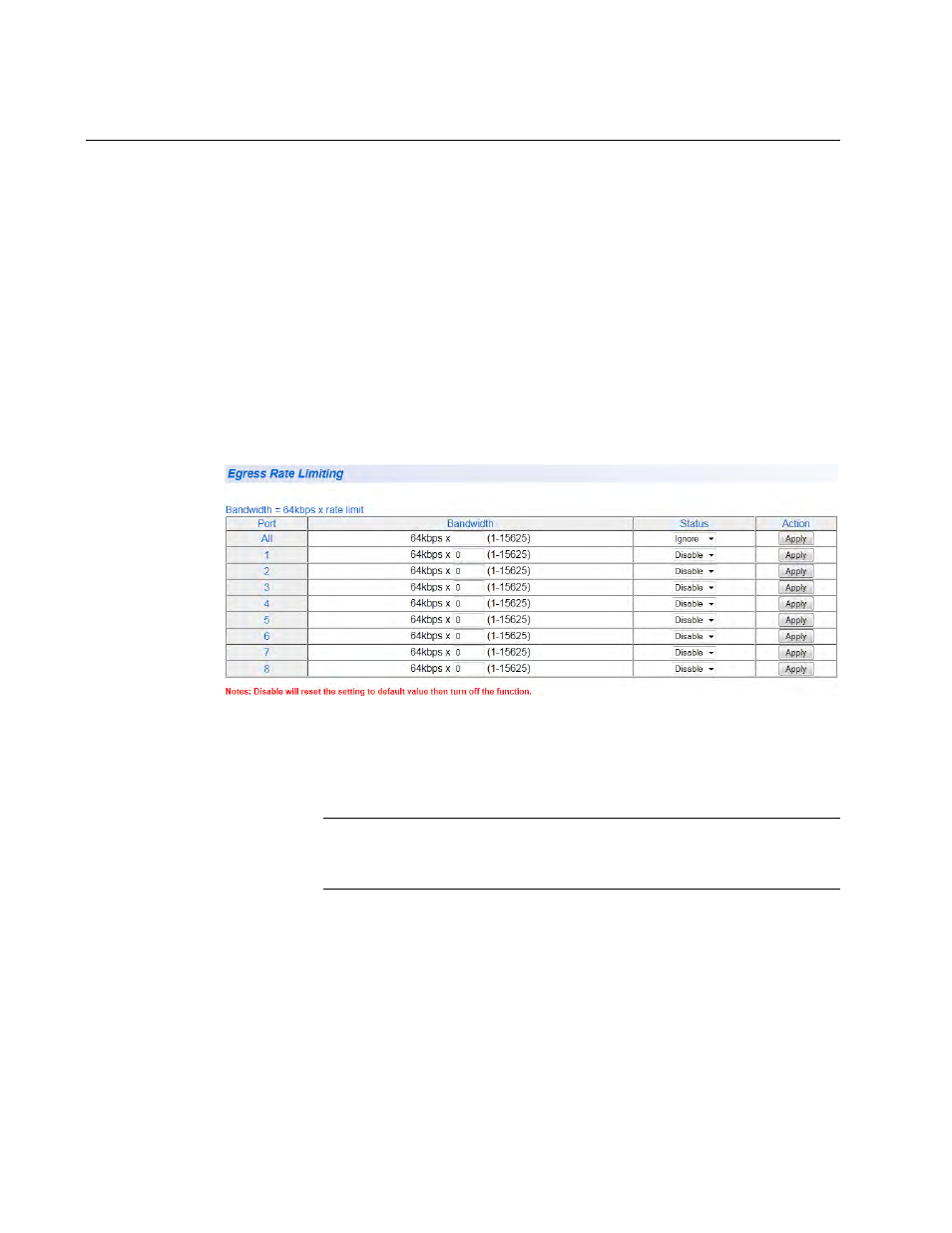 Egress rate limiting | Allied Telesis AT-GS950/8 User Manual | Page 156 / 404