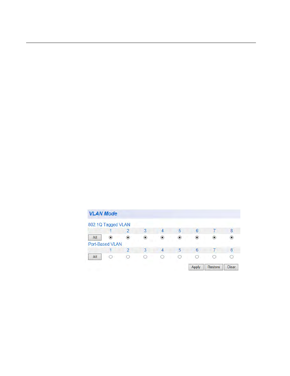 Assign ports to a vlan mode | Allied Telesis AT-GS950/8 User Manual | Page 164 / 404