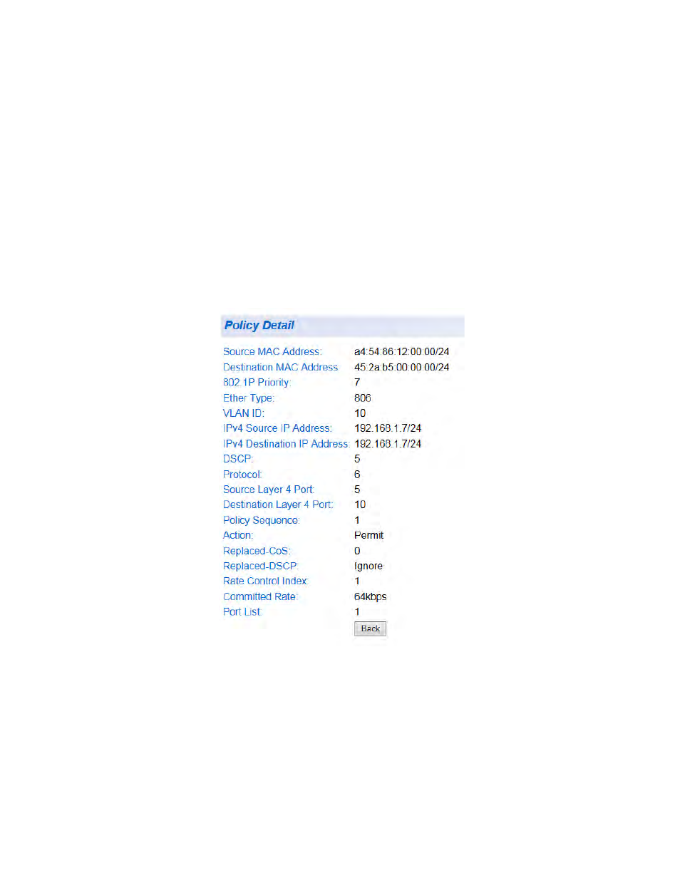 Display specific policy information | Allied Telesis AT-GS950/8 User Manual | Page 255 / 404