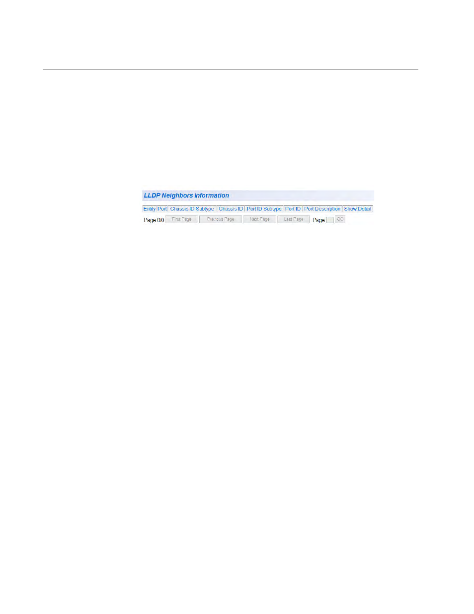 Neighbors information | Allied Telesis AT-GS950/8 User Manual | Page 318 / 404