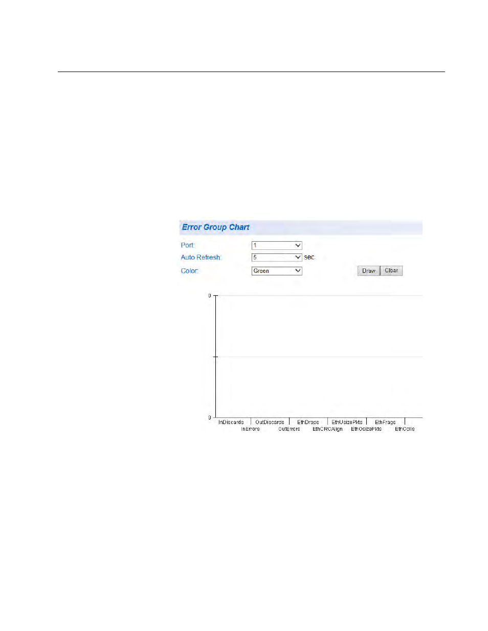 Error group statistics | Allied Telesis AT-GS950/8 User Manual | Page 325 / 404